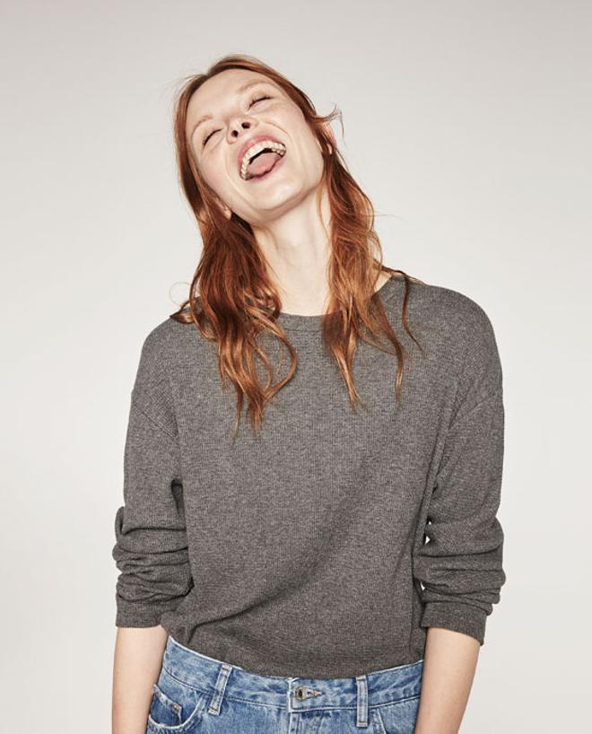 Camiseta fluida unisex de Zara