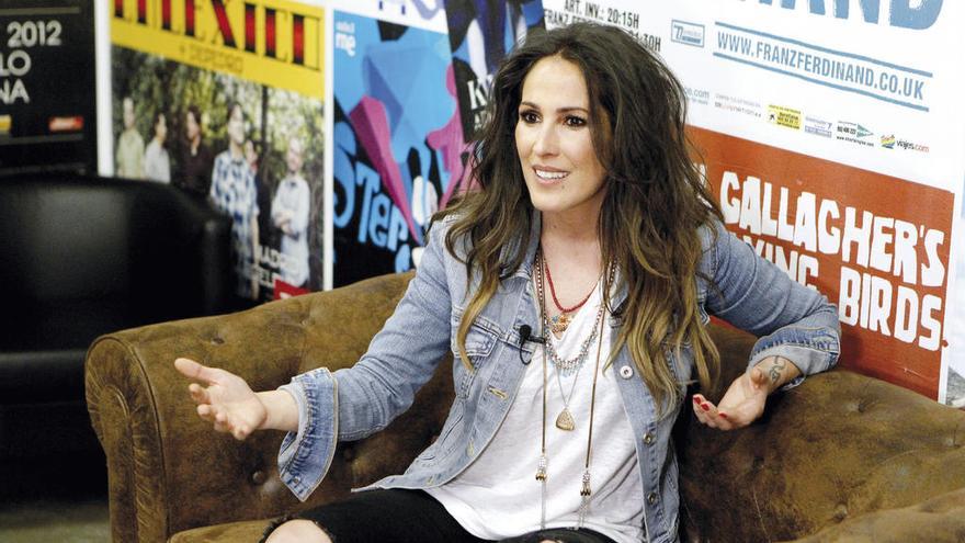 Malú, en la presentación de su gira. // Víctor de los Reyes