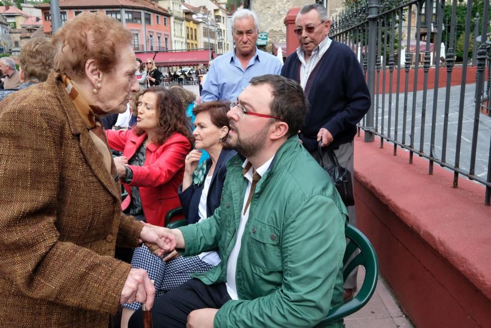 Mitín de apoyo a Pedro Sánchez en Laviana