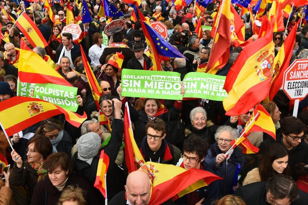 Las imágenes de la concentración en Madrid.