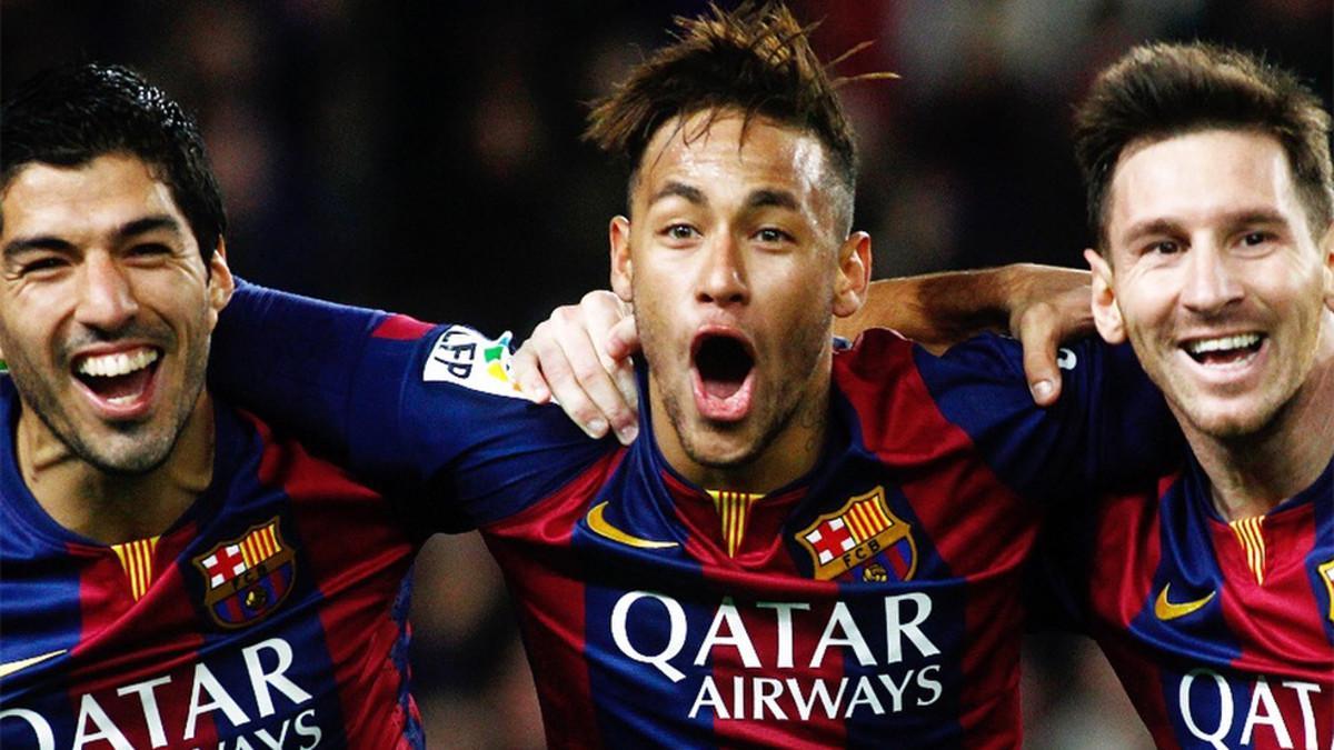Neymar se despidió con cariño de sus compañeros de tridente