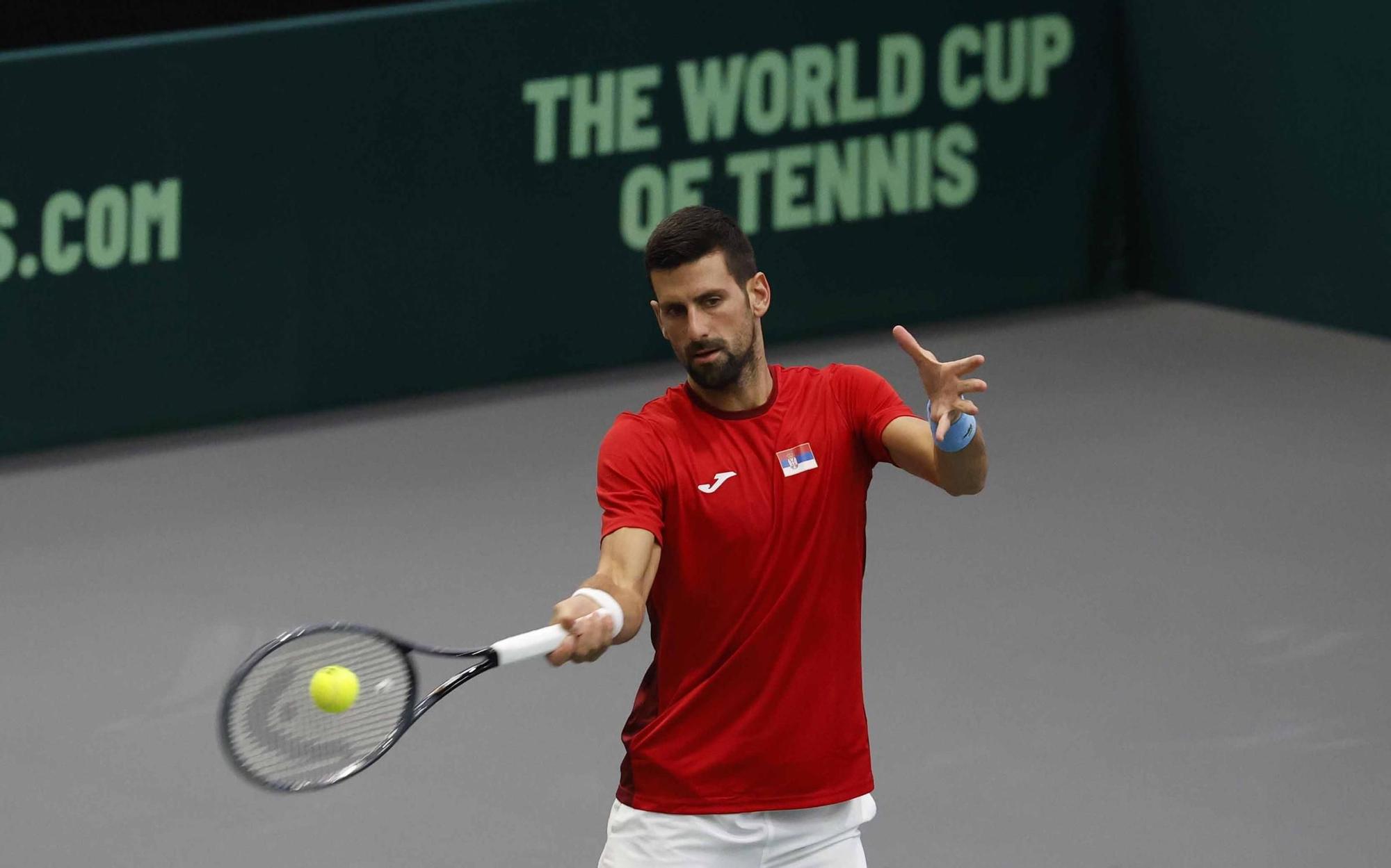 Segunda jornada de Copa Davis, ya con Djokovic entrenando en L´Alqueria