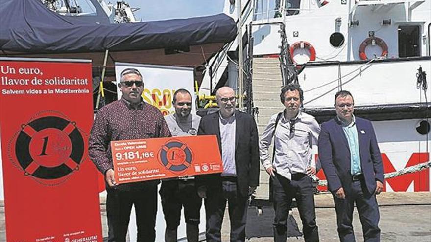 Entregan a Proactiva Open Arms 9.181 € de una campaña solidaria