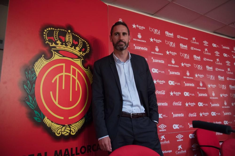 Presentación del nuevo entrenador del Mallorca, Vicente Moreno