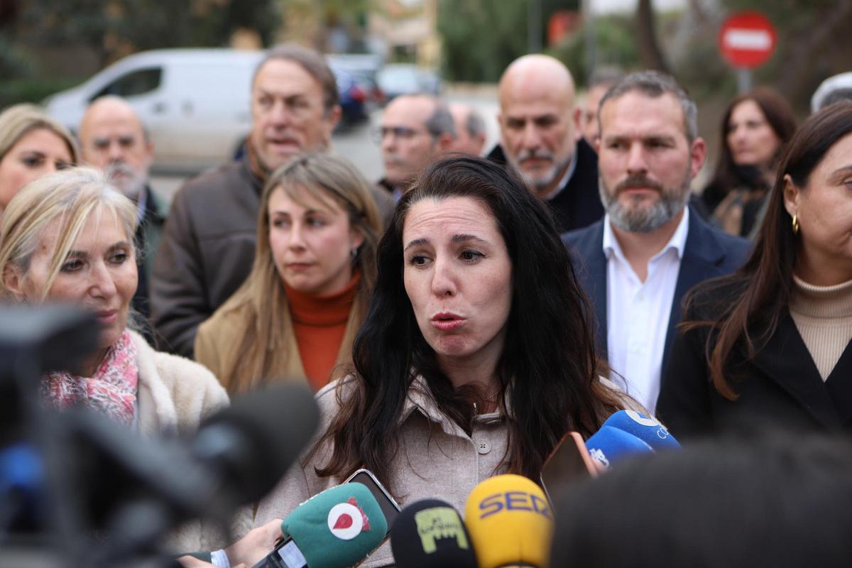 Rocío de Meer durante su comparecencia en Lorca.