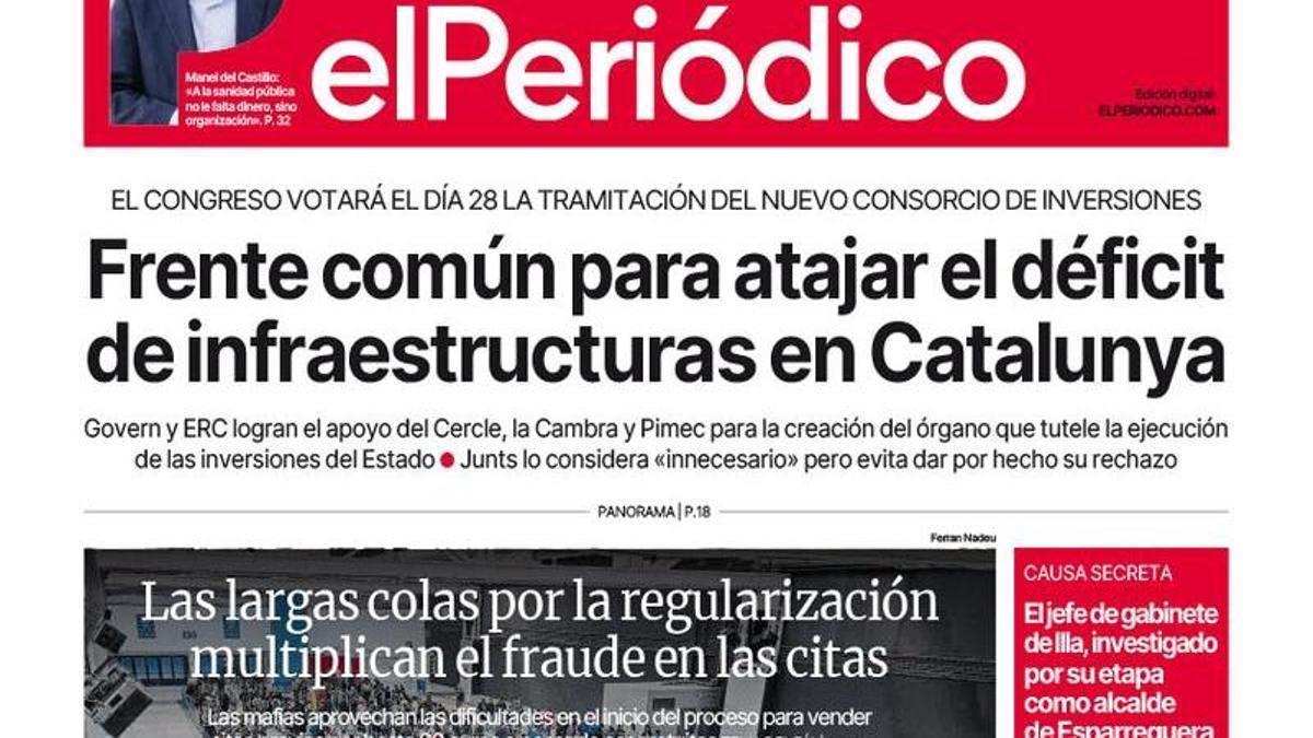 La portada de EL PERIÓDICO del 21 de abril de 2026