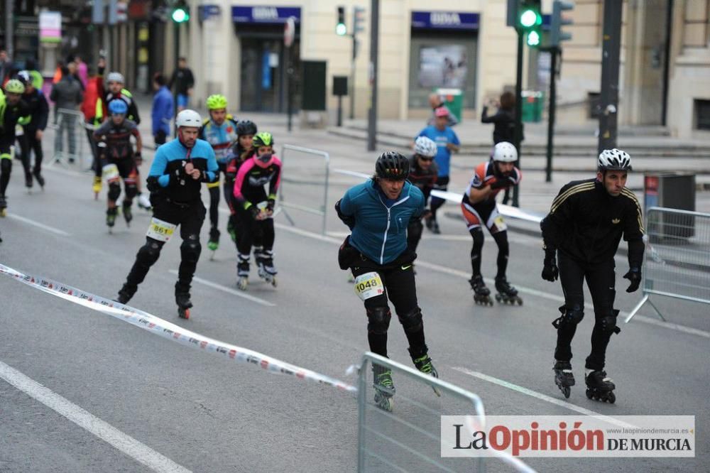 Murcia Maratón. Salida patinadores