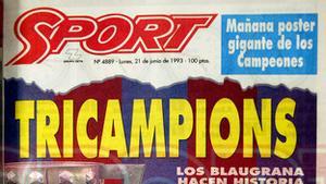 PORTADAS  SPORT BARÇA CAMPEÓN DE LIGA