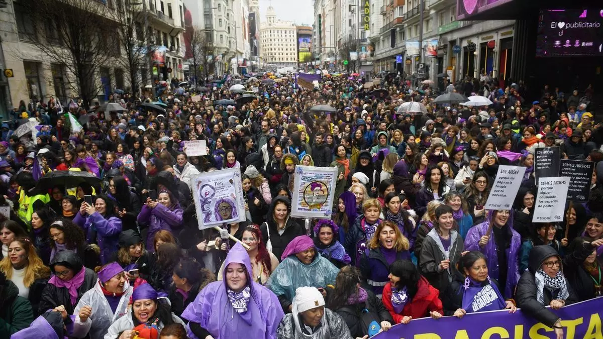 DIRECTO | Manifestación en Madrid por el 8M, Día Internacional de la Mujer
