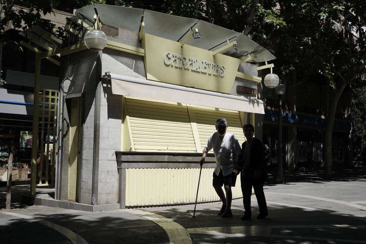 El quiosc Canaletes va tancar la setmana de Sant Jordi