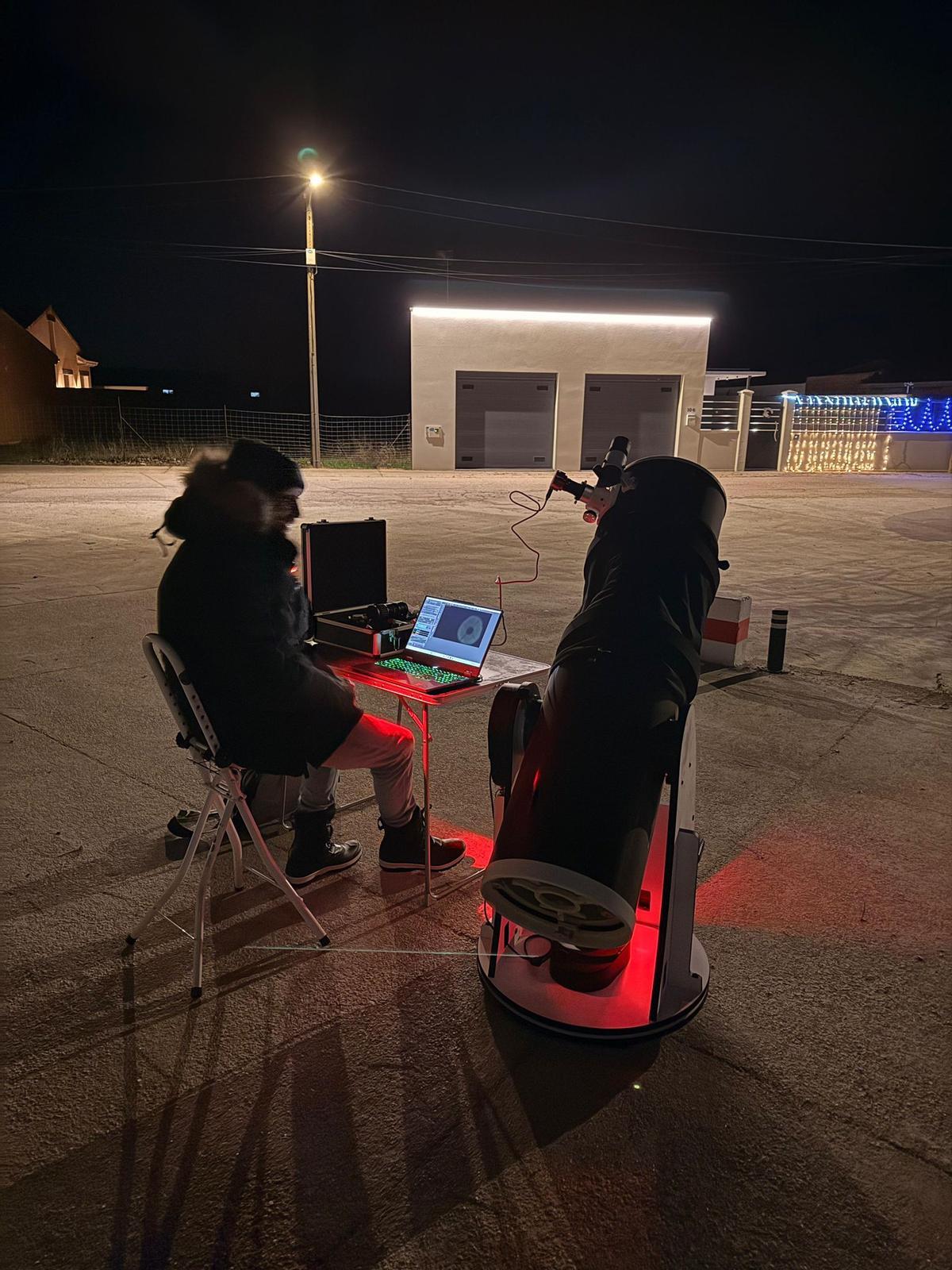 Observación astronómica en Arcos de la Polvorosa.