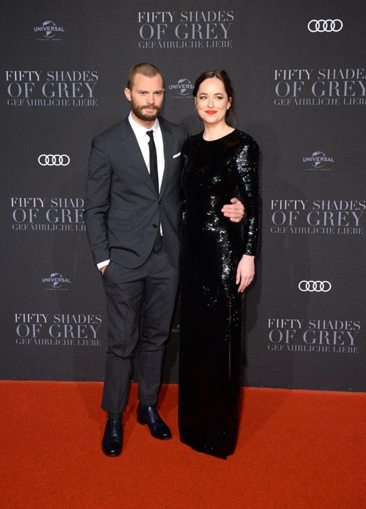 Estreno '50 sombras más oscuras' Hamburgo: Jamie Dornan y Dakota Johnson