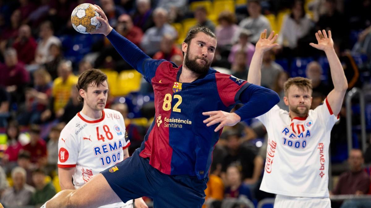 Luis Frade, en una acción del partido