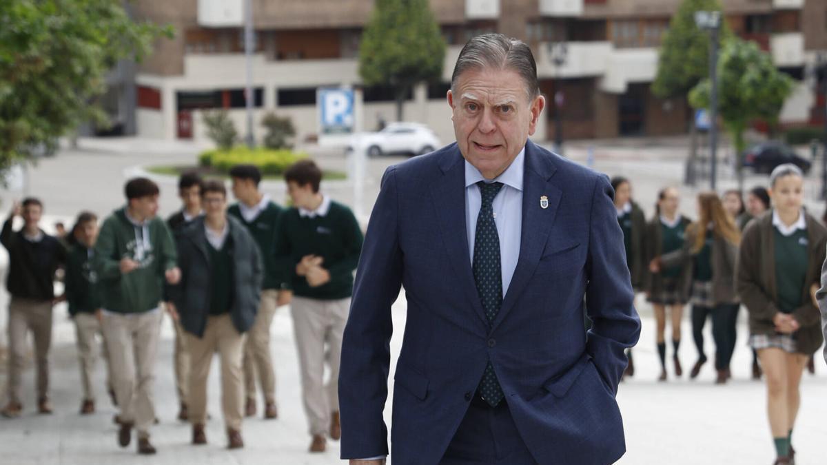 El Alcalde, Alfredo Canteli, en el Calatrava.