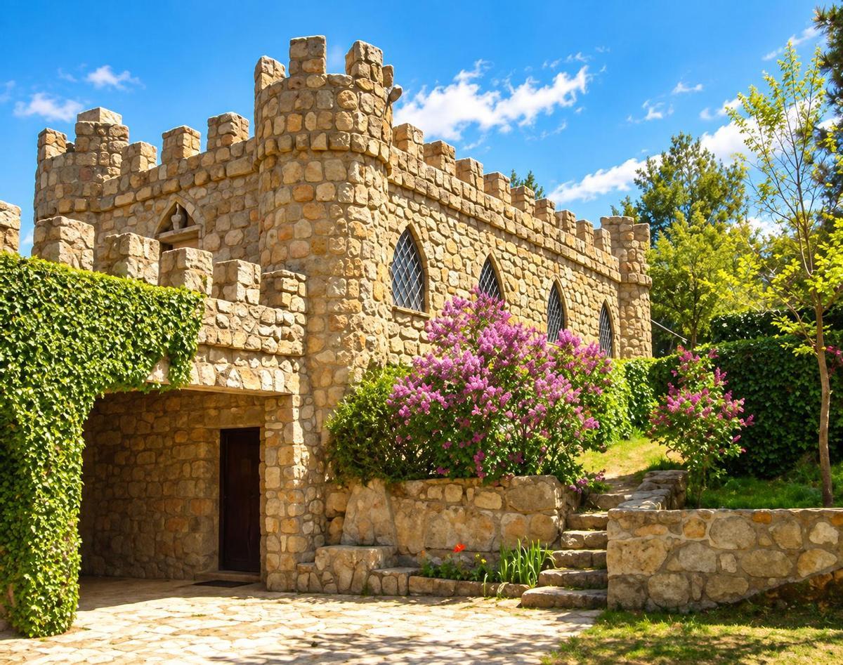 Castillo en la Isla del Burguillo.