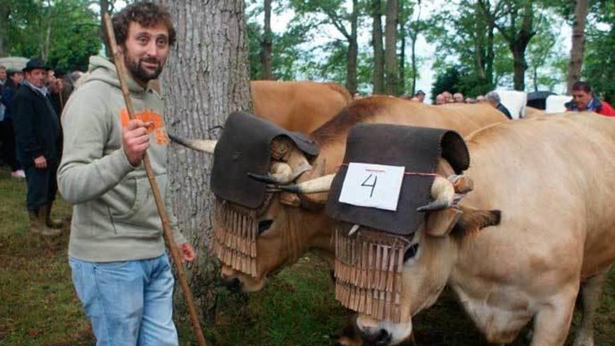 Sergio Villar, el carretero más joven del concurso de Mallecina.