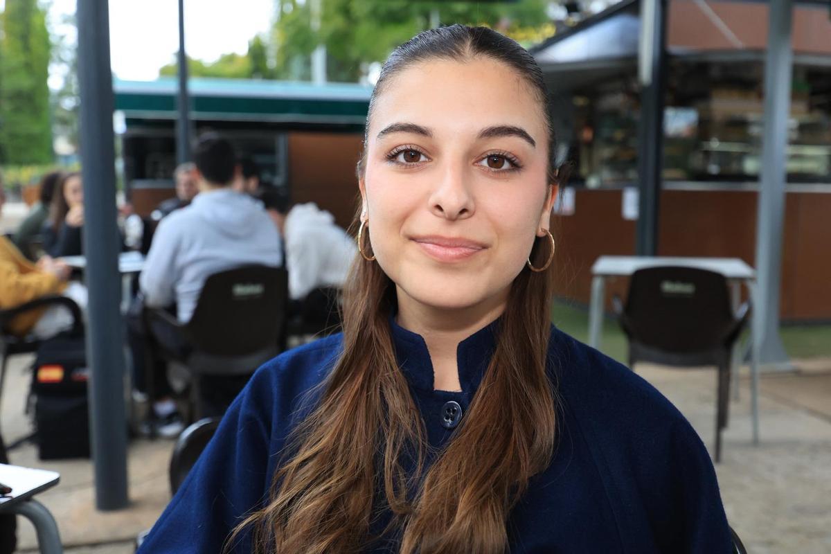 La estudiante Irene Miguel.