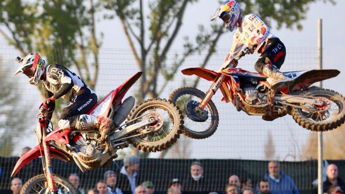 Rubén Fernández y Jorge Prado, durante una prueba del Mundial.