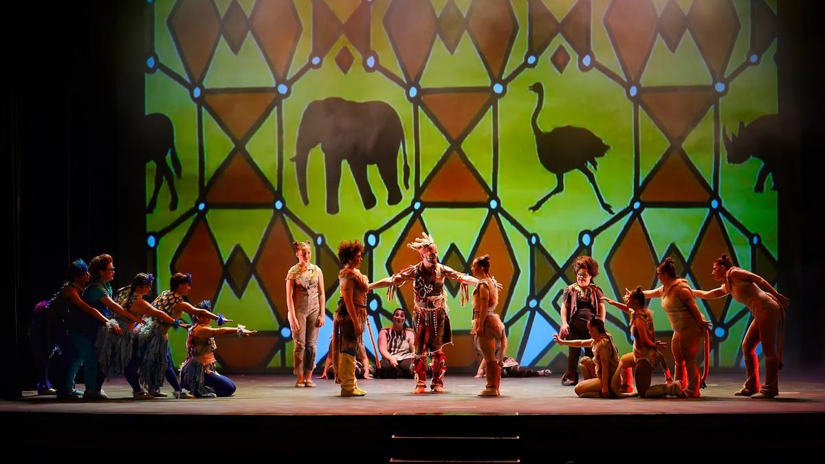 Representación en 2019 del musical 'La gran aventura de Simba' en el Gran Teatro