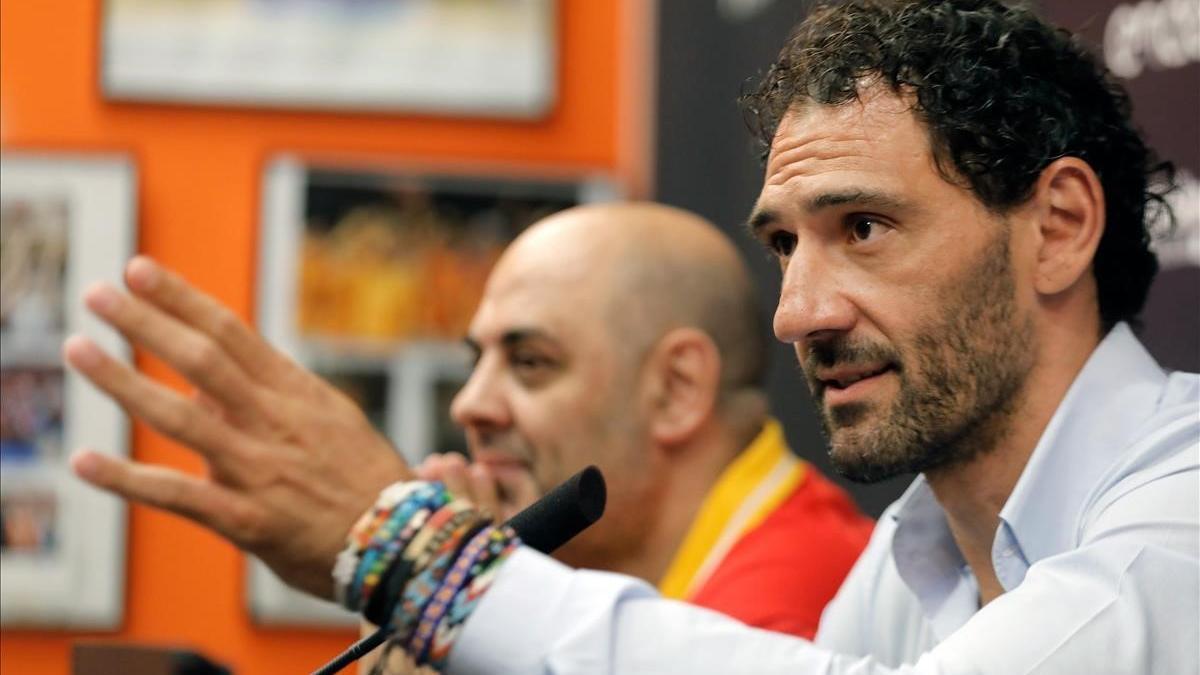 El seleccionador Lucas Mondelo y Garbajosa, durante la presentación del torneo de Valencia