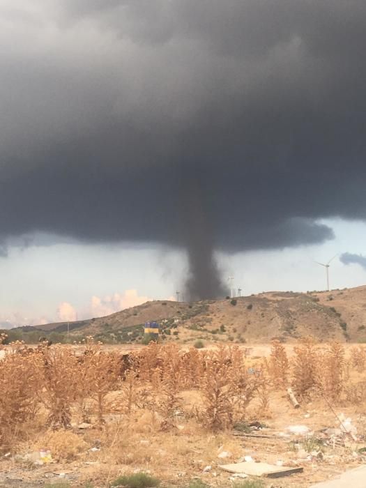 Un tornado atraviesa Campillos