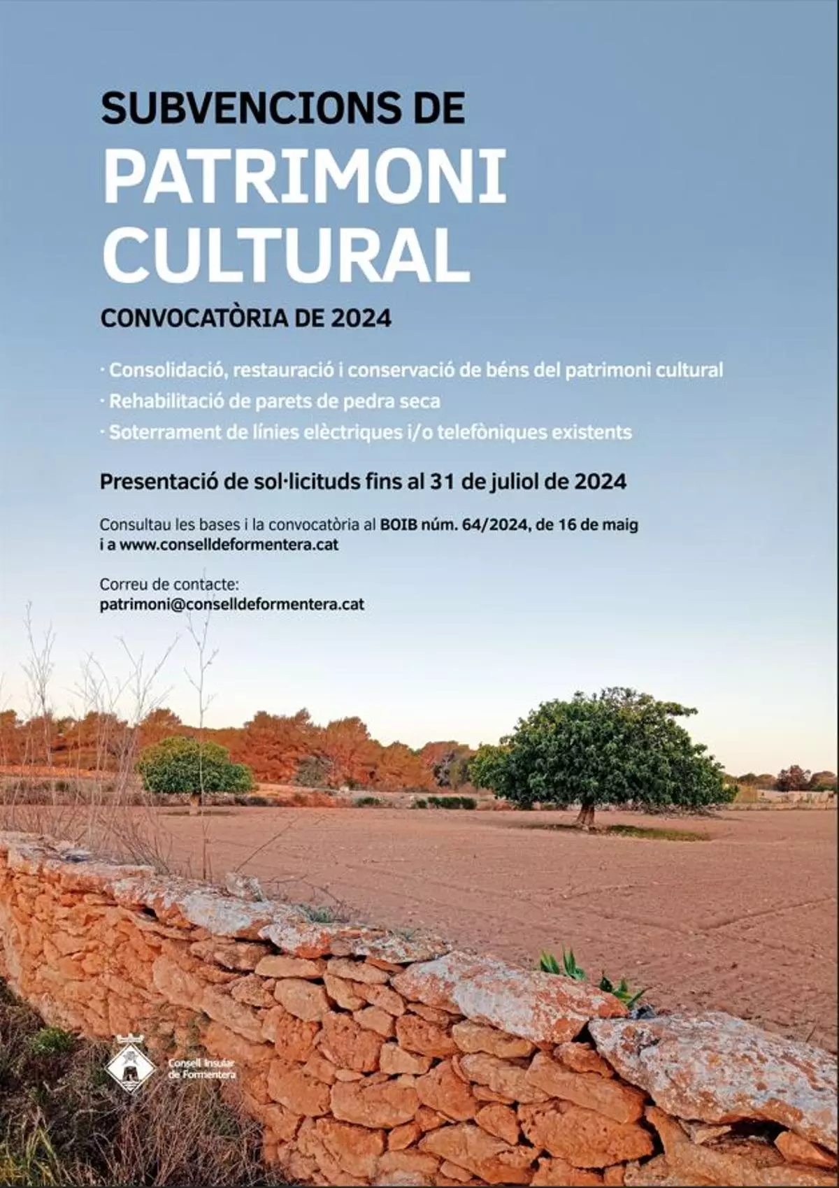Formentera destina 210.000 euros a subvenciones para intervenciones en bienes del patrimonio cultural