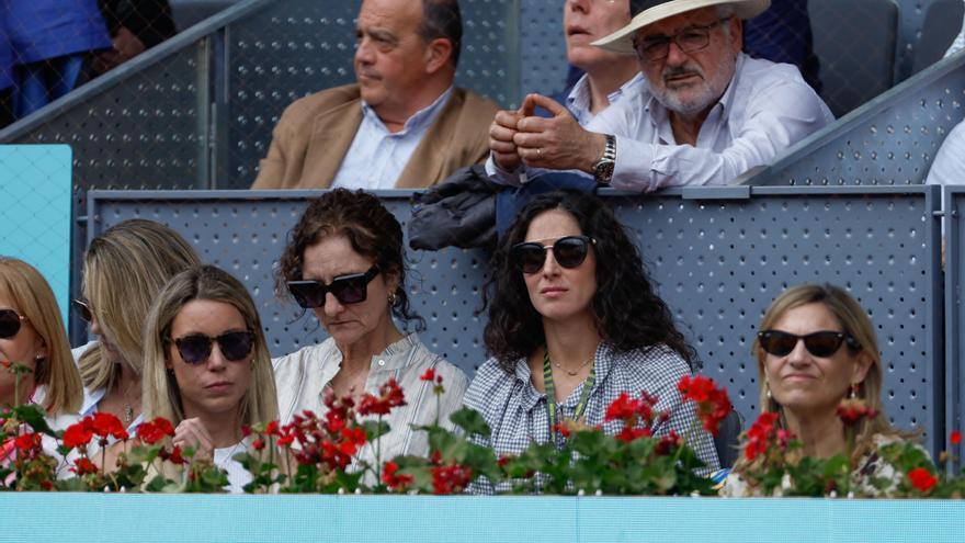 Mery Perelló y una constelación de famosos y deportistas animan a Rafa Nadal en su tercera victoria el Mutua Open de Madrid