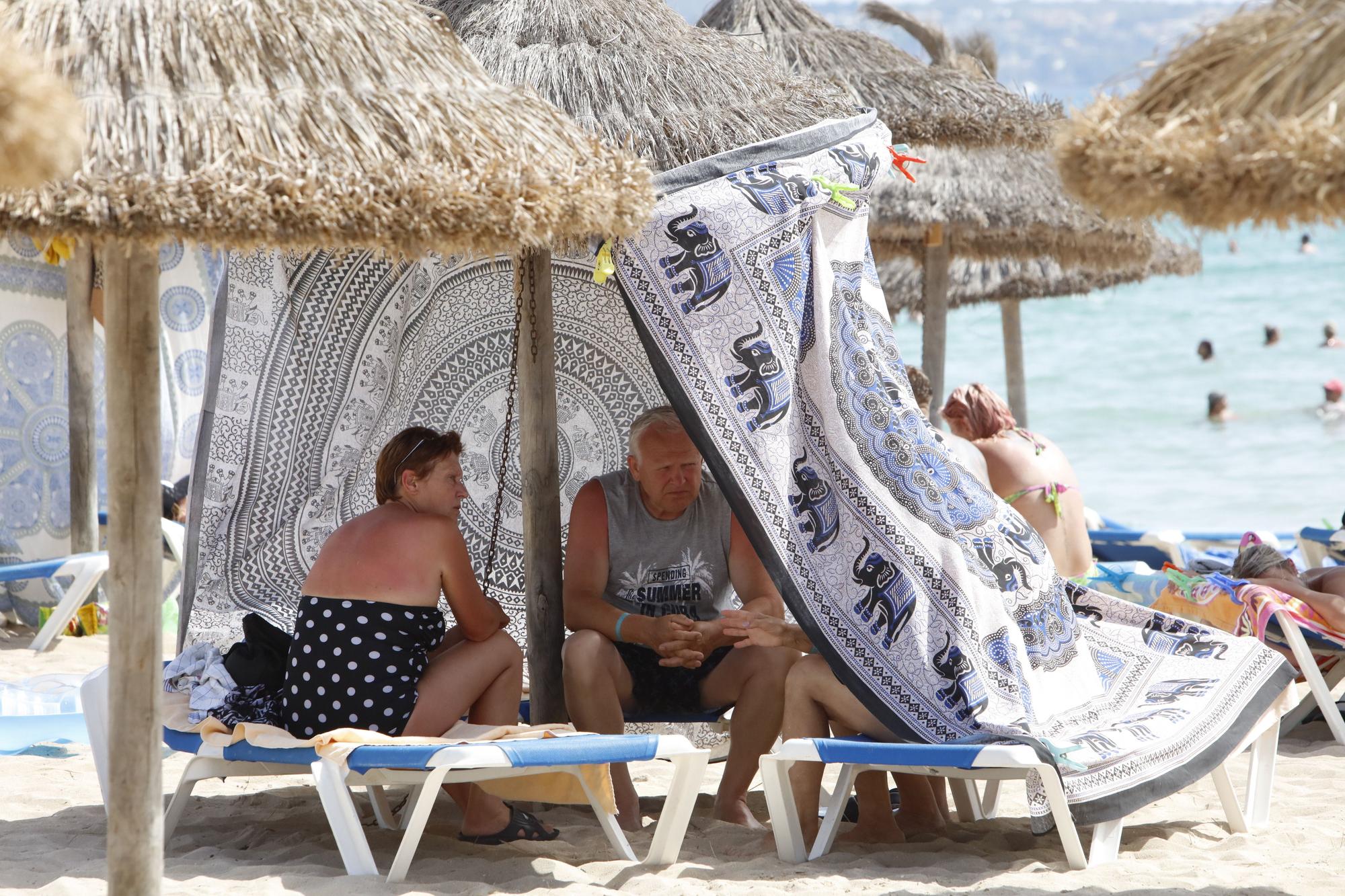 Der Ballermann bei 40 Grad: So erleben die Mallorca-Urlauber die Hitze an der Playa de Palma