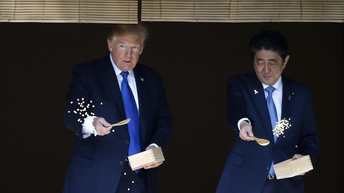 Donald Trump y Shinzo Abe, durante la visita que realizó el estadounidense a Japón en noviembre del 2017.