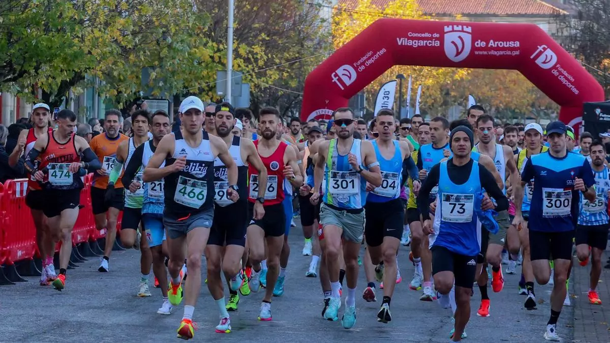 Denis Incutti e Itziar Manso vencen en la media maratón de Vilagarcía