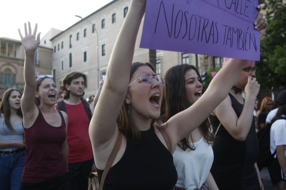 Protesta en Murcia contra la excarcelación de La Manada