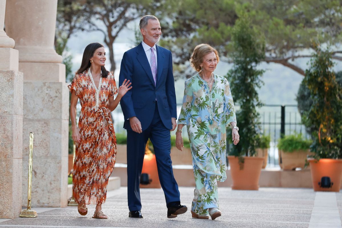 Letizia, Sofía y Felipe en Marivent, Mallorca