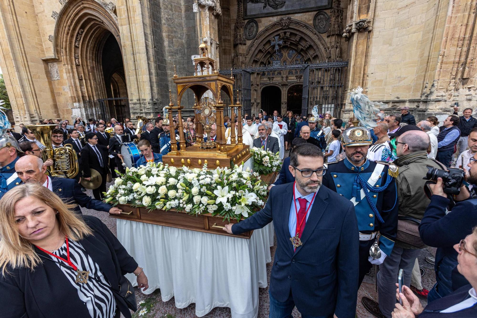 Celebración del Corpus en la Catedral de Oviedo