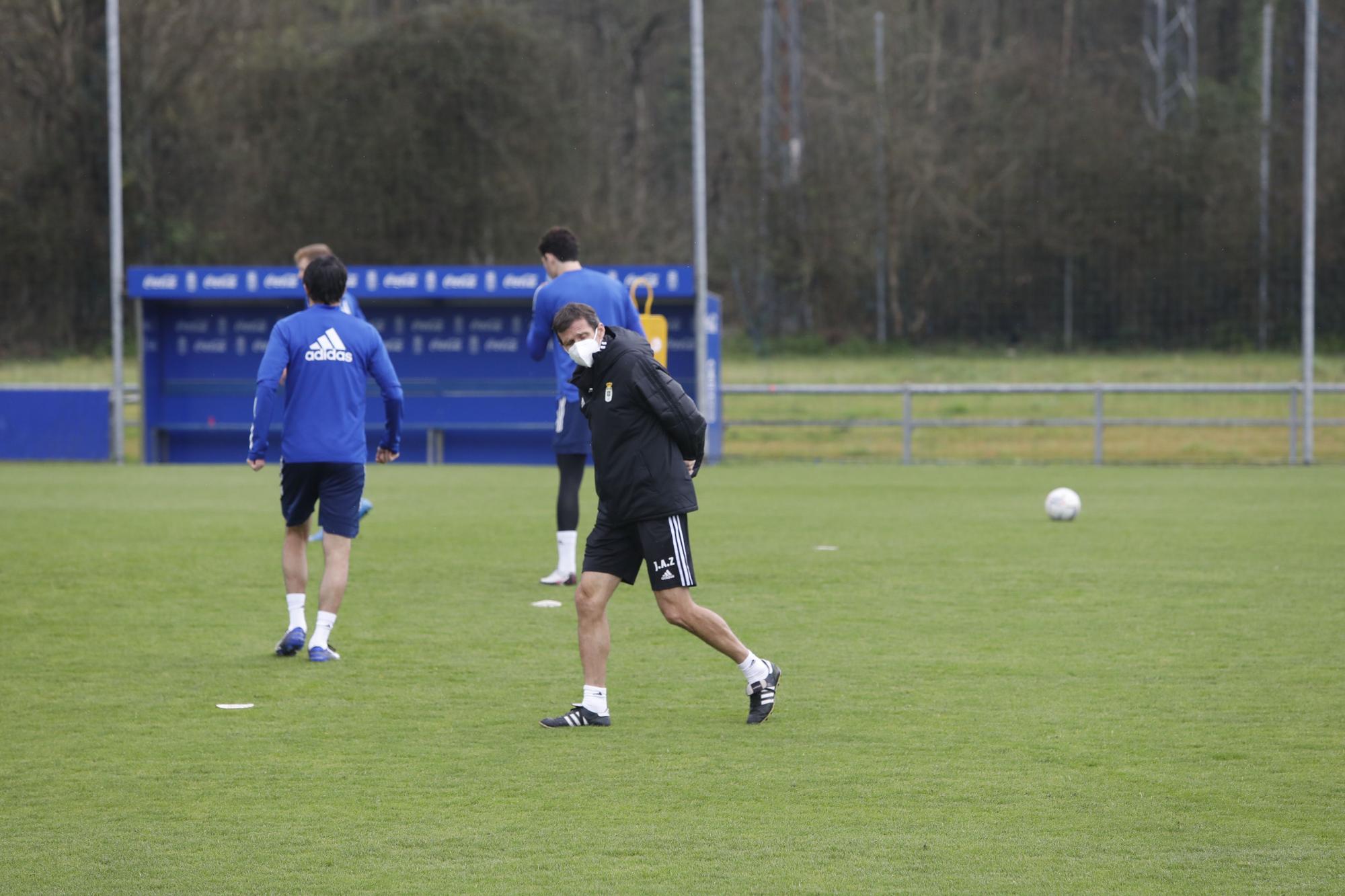 El entrenamiento del Oviedo