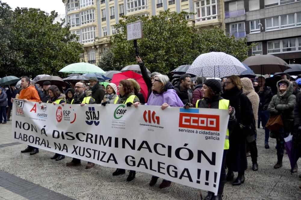 La protesta ya acumula 16 jornadas con más de 8.000 juicios suspendidos y los registros civiles paralizados.