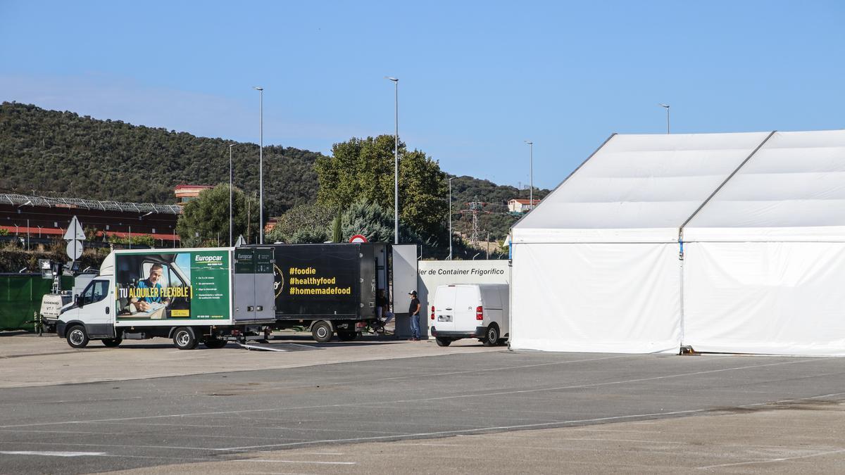 Base de operaciones de la producción en El Cuartillo.