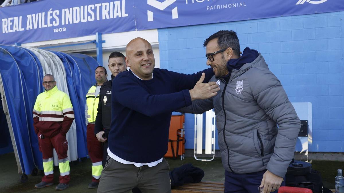 Javi Rozada, durante el partido ante el Pontevedra