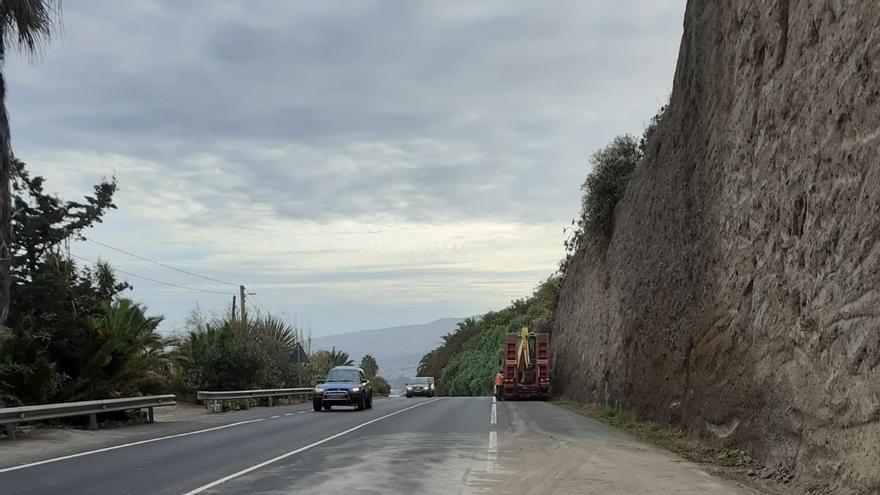 Cortes de tráfico en la carretera TF-5 entre San Juan de la Rambla y Los Realejos