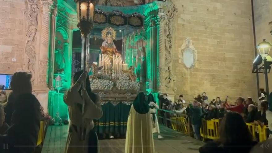 Lunes Santo en Palma | Salida de la procesión del Nostra Senyora de l&#039;Esperança