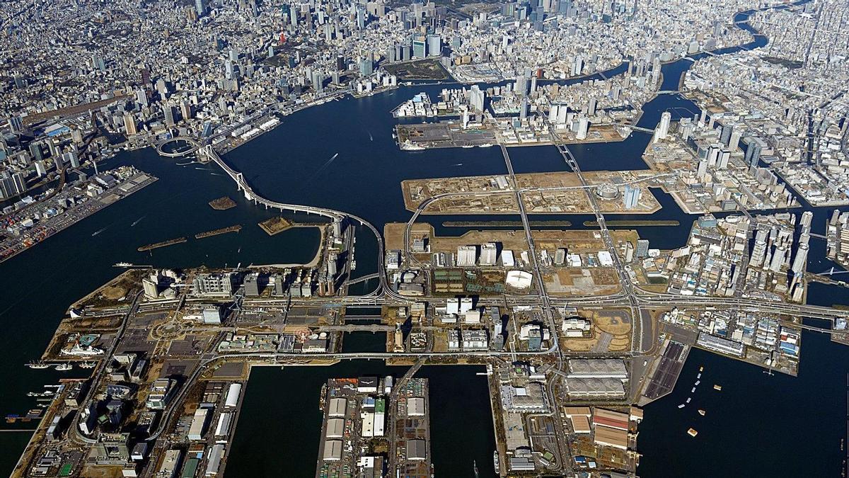 Illes artificials a la badia de Tòquio construïdes pels Jocs Olímpics del 2020