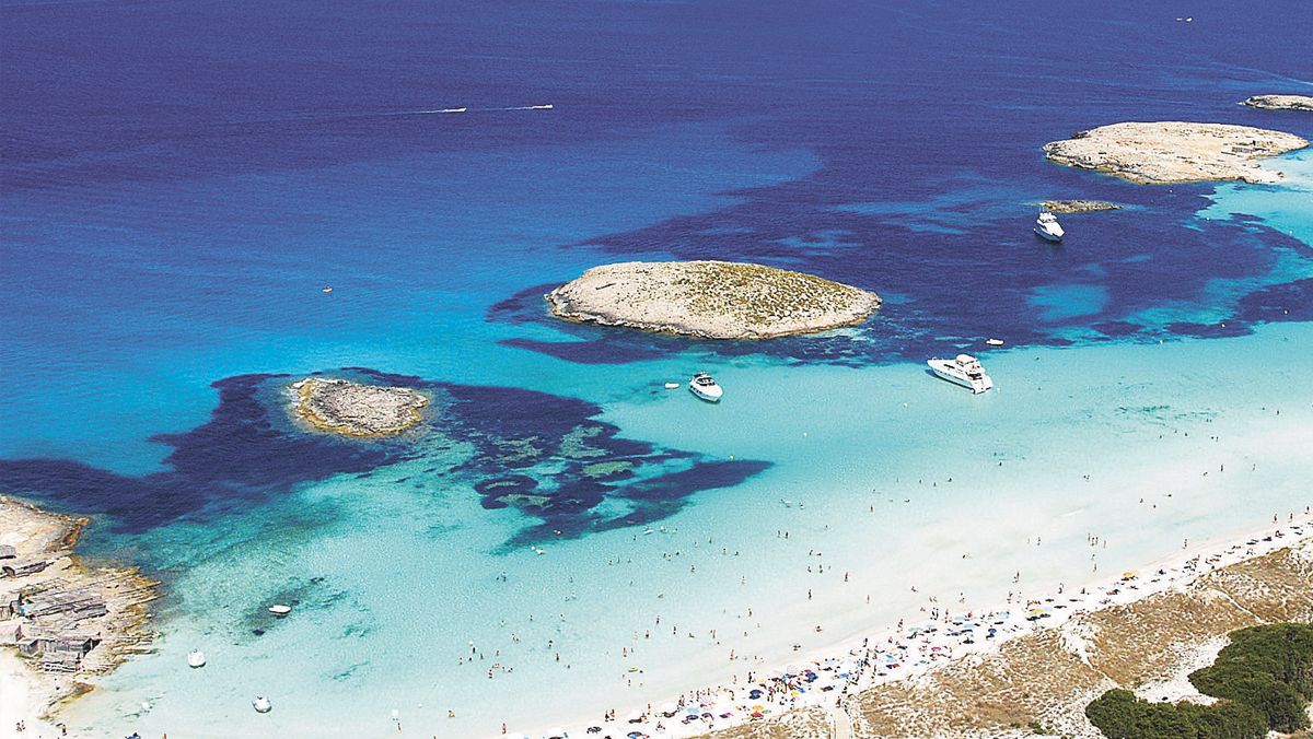 La playa de Ses Illetes de Formentera.