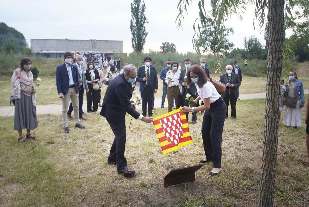 Acte d'homenatge a les víctimes de la covid-19 a Girona