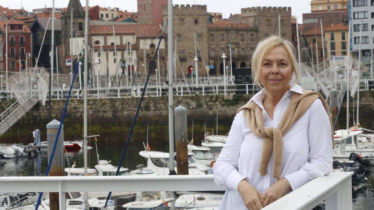 Sara Álvarez Rouco, ayer, en el Muelle.