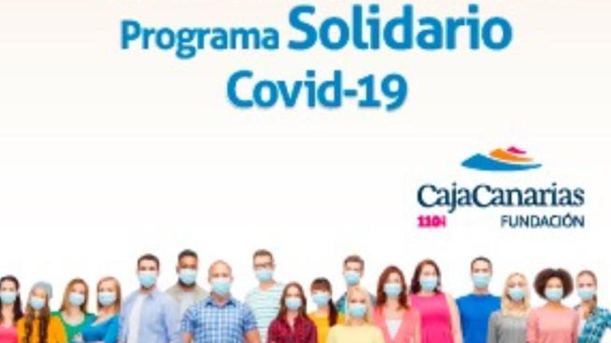 Cartel del programa solidario lanzado por la Fundación CajaCanarias.