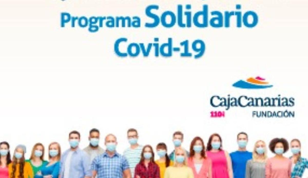 Cartel del programa solidario lanzado por la Fundación CajaCanarias.