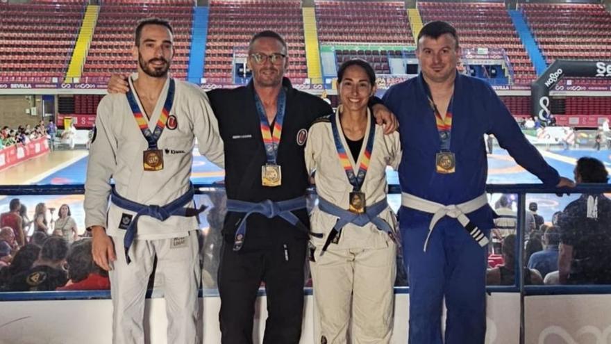El Ibiza MMA Team se hace con tres oros y un bronce en la Copa de España de lucha grappling