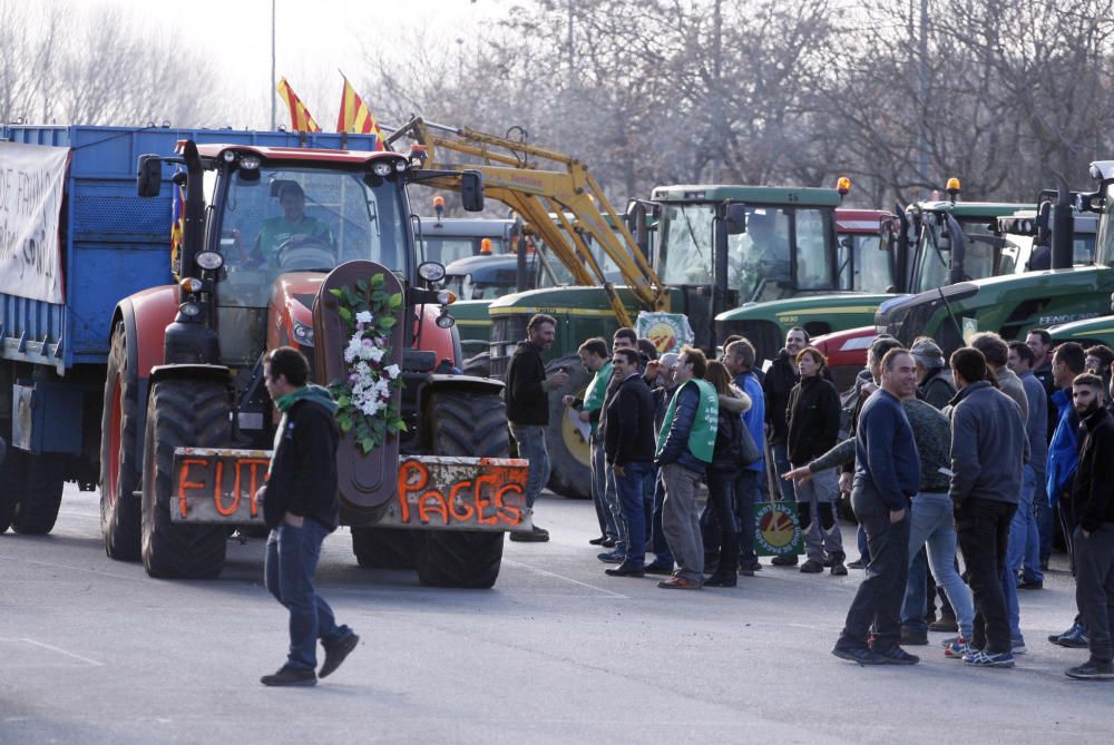 Marxa de tractors a Girona