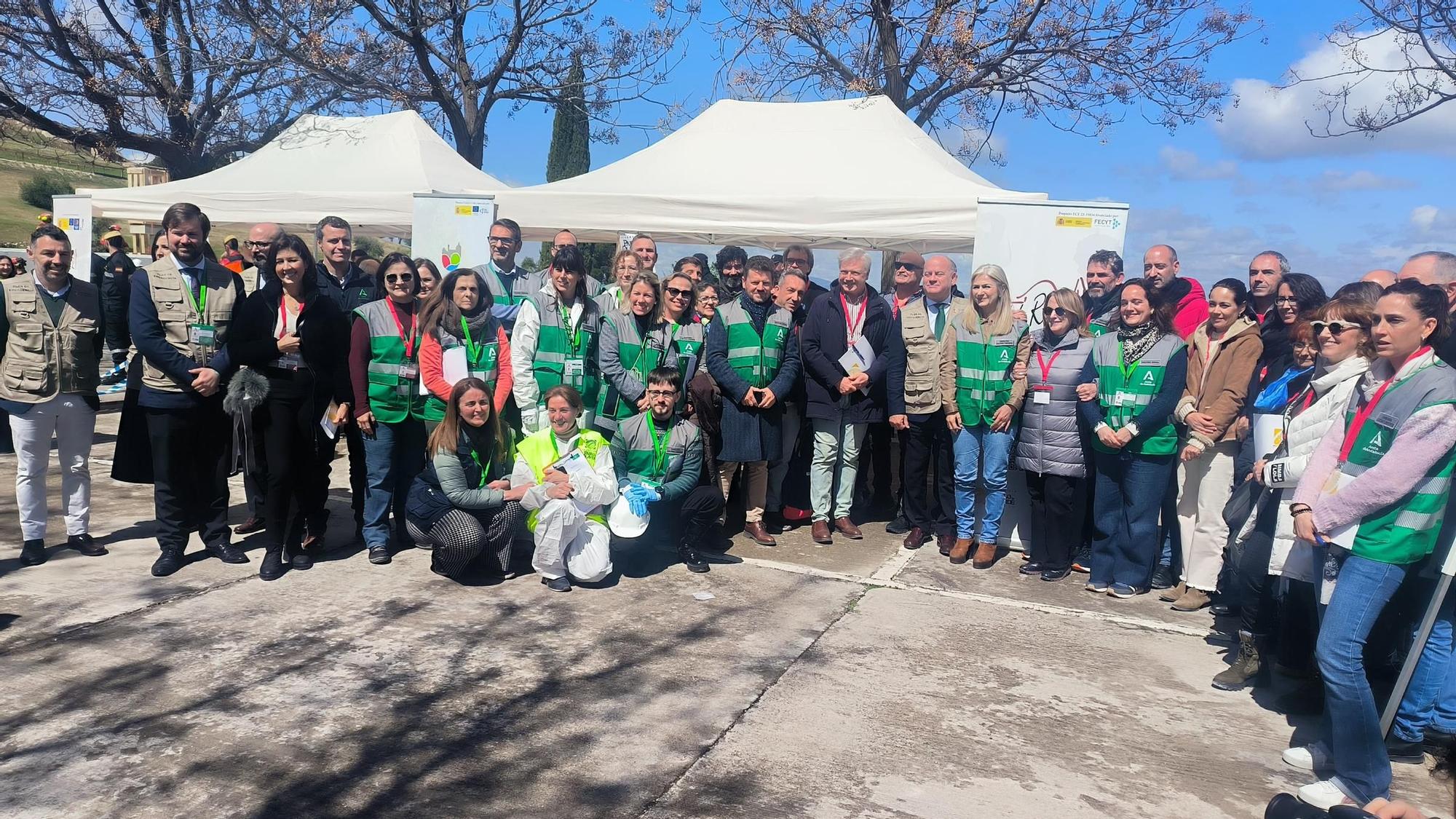 Los Dólmenes de Antequera acogen un simulacro de evacuación de bienes culturales