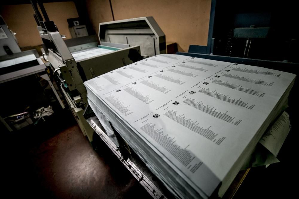 La fábrica de papeletas electorales de Siero