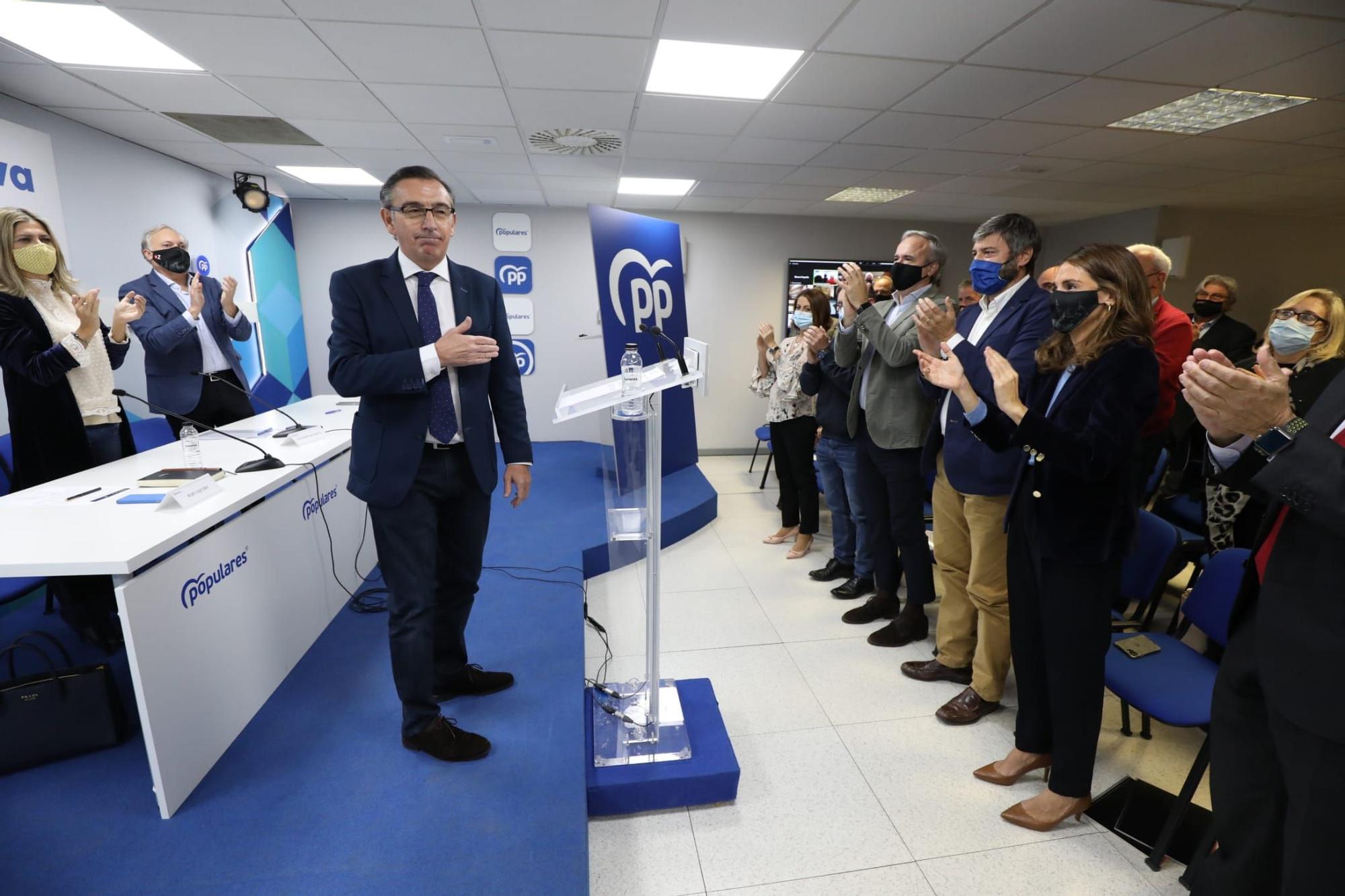 FOTOGALERÍA | Azcón anuncia su candidatura a la presidencia del PP en Aragón